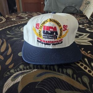 USA Basketball 1992 Olympic Summer Games Champions Hat - White and Blue Size L